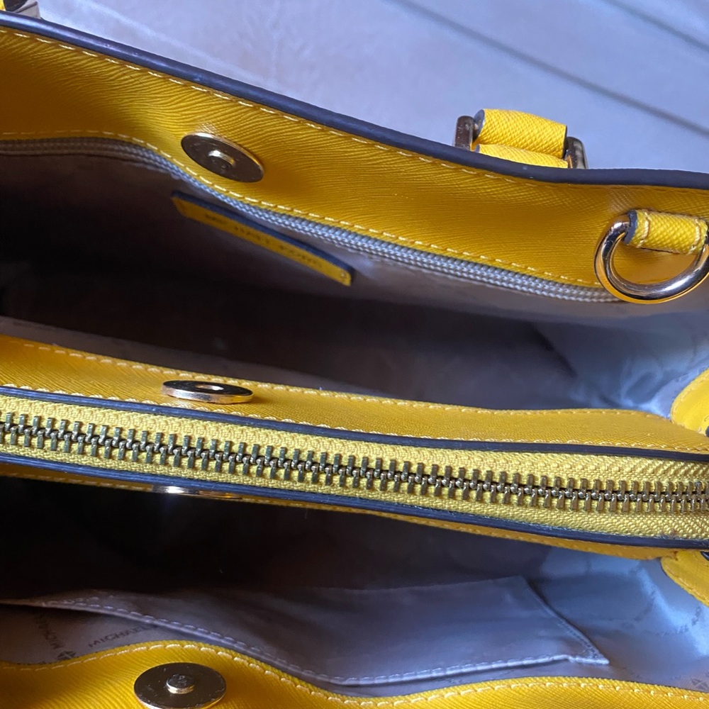 Michael Kors Vibrant Yellow Satchel and Wallet - Picture 3 of 3